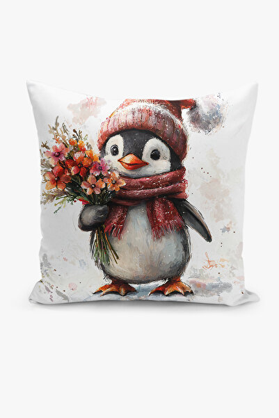 Filamente Double-Sided Digital Print Throw Pillow Cover New Year / Animal Pattern / Christmas Pattern