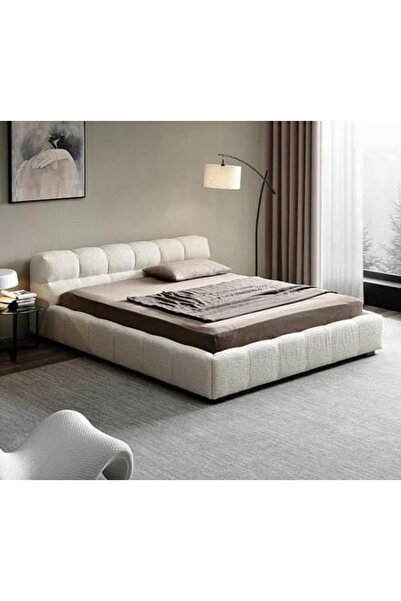 Abdo1996 Madrin Beige Bouclé Bed