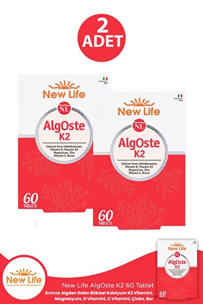 New Life humanlife Algoste K2 60 Tablet 2 Adet