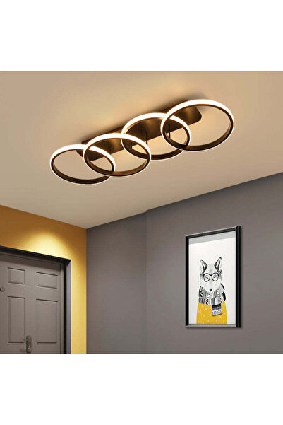 Alista Home LED Chandelier ELIO 47 W, 4 Rings, Linear, Cold/Warm/Neutral Ligh...