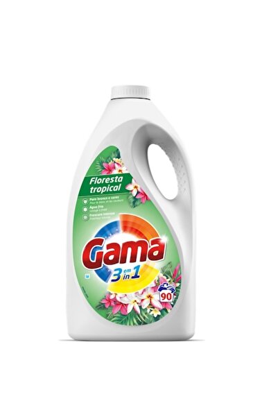 Gama Detergent lichid de rufe, Flori tropicale, 3 în 1, Concentrat, 4,05 L, 9...