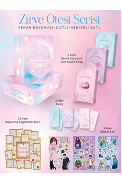 İndigo Kitap Zirve Ötesi Serisi Yan Boyamalı Set (3 Kitap – Ciltli + Kutulu)