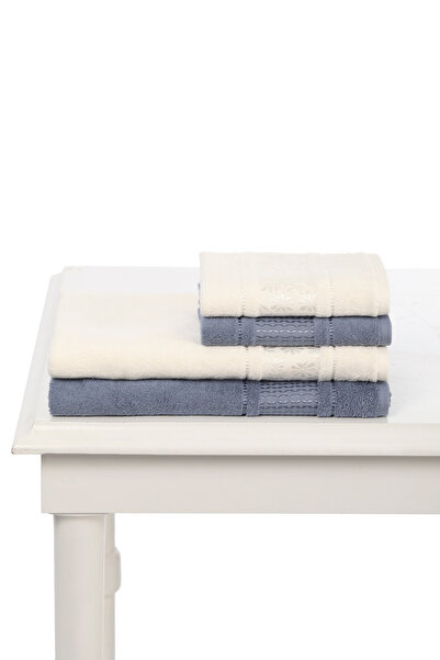 Özdilek Set peškira Blossom Indigo-Krem