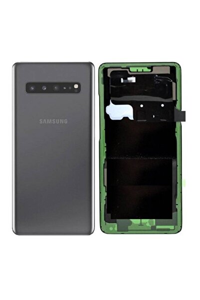 Yedcom Samsung S10 5G Siyah Uyumlu Arka Pil Kapağı Batarya Kapağı Yedek Parça