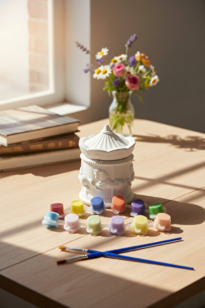 adanaçiçekliatölye ATLI KARINCA KUTU CAROUSEL BOYAMA SETİ EĞLENCELİ ETKİNLİK ...