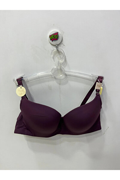 Belvü Women's Padded Micro Support Purple Bra