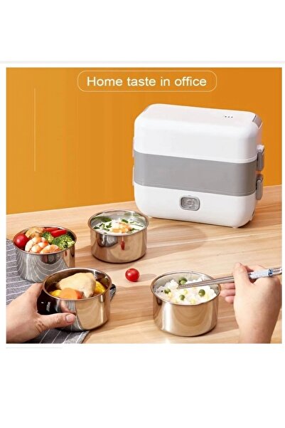 Generic Electric Lunch Box 4-Liner Stainless Steel Thermal Food Steamer 2L 220W