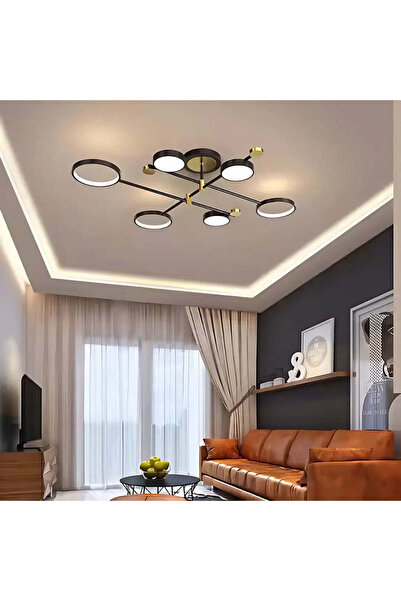 Alista Home MARIA LED Chandelier, 31W, 6 Elements, Warm/Neutral/Cool, Dimmabl...