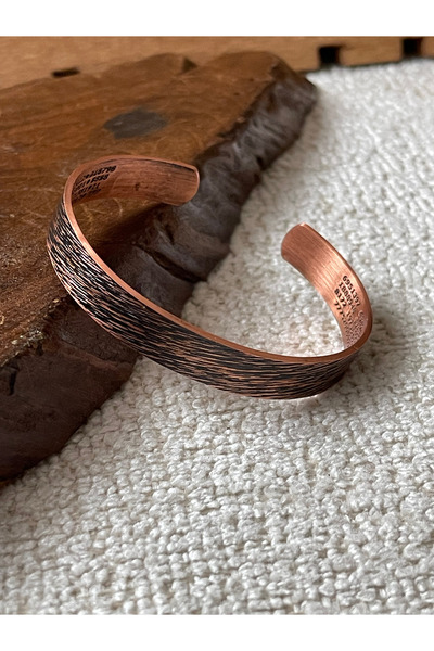 Rupen Kraft 100% Pure Copper Armor Prayer Lucky Number Protection Talisman Copper Bracelet Protective Copper Handcuff