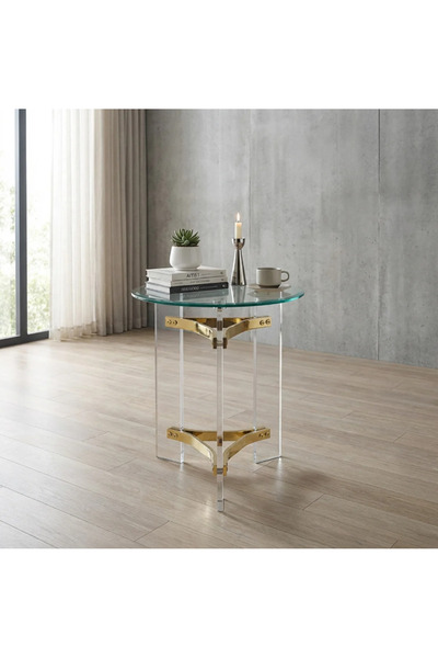 BAITY Single Acrylic Side Table 45 cm