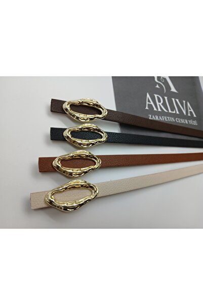 ARLIVA Imported Design Buckle Women's Trouser Belt, Dress Belt, Coat Belt