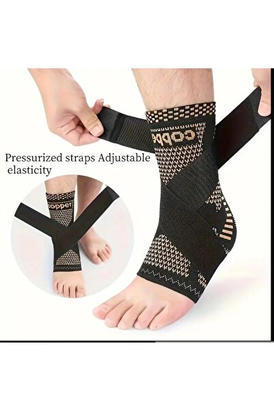 ORGANICYOU SHENZHEN Ayarlanabilir Bakır Ayak Bileği Desteği Çıkarılabilir Kay...