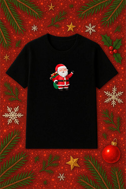 SVART WEAR Tricou tematic de Anul Nou supradimensionat tricou Crăciun Crăciun