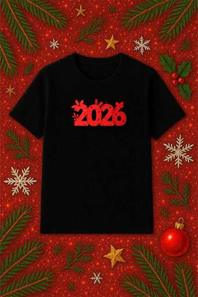 SVART WEAR Μπλουζάκι με θέμα την Πρωτοχρονιά oversized Χριστουγεννιάτικο μπλο...