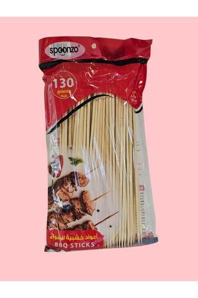 SO اعواد شوي خشبية 130 حبة