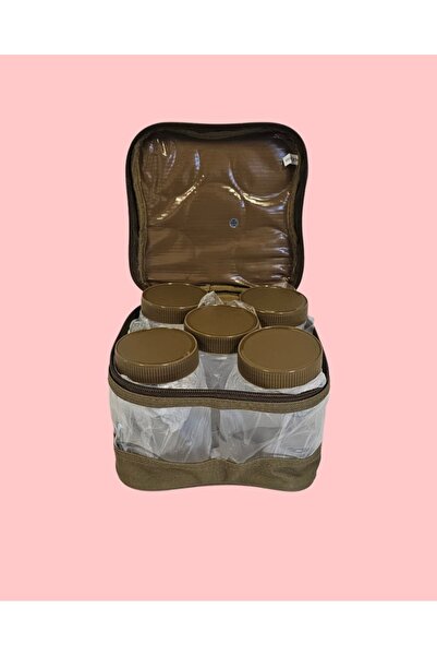 Sn شنطة علب بهارات مع العلب 5حبات