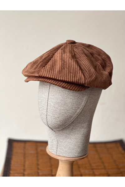 Rupen Kraft Winter Velvet English Cap Peaky Blinders Model Men's Cap Draped Velvet Cap