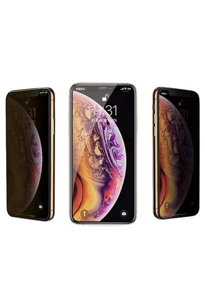 Generic Privacy Screen Protector for iPhone 11 pro Max / Xs Max - 9H Tempered Glass Anti-Spy, Clear, Case-Fr