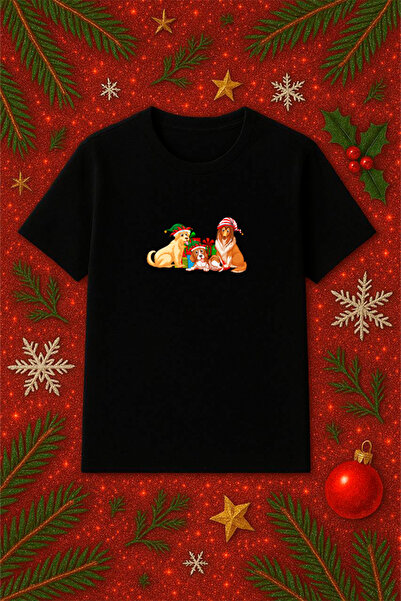 SVART WEAR Μπλουζάκι με θέμα την Πρωτοχρονιά oversized Χριστουγεννιάτικο μπλο...