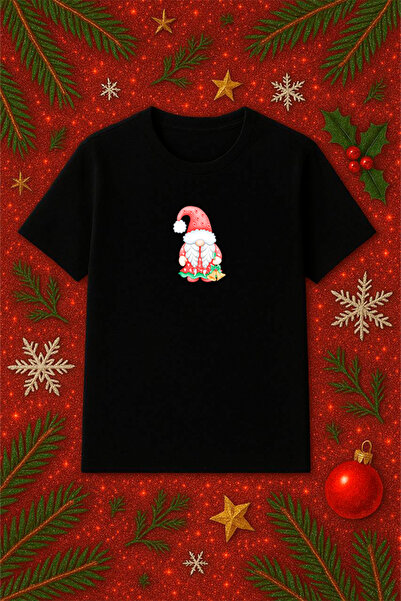 SVART WEAR Tricou tematic de Anul Nou supradimensionat tricou Crăciun Crăciun