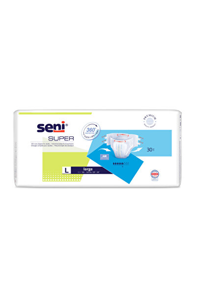 Seni Super ,Large scutece premium incontinenţă 30 buc/set