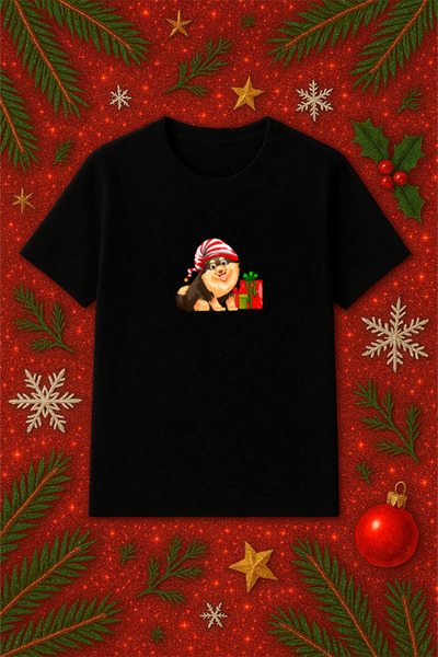 SVART WEAR Tricou tematic de Anul Nou supradimensionat tricou Crăciun Crăciun