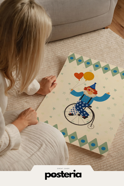 Posteria Vintage Çocuk Odası Dekoru, Bohem İskandinav Çocuk Odası Posteri, Ço...