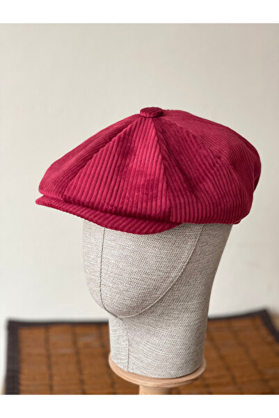 Rupen Kraft Winter Velvet English Cap Peaky Blinders Model Men's Cap Draped Velvet Cap