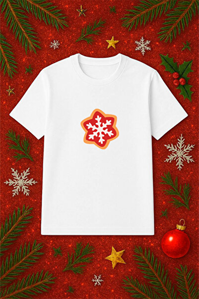 SVART WEAR Μπλουζάκι με θέμα την Πρωτοχρονιά oversized Χριστουγεννιάτικο μπλο...