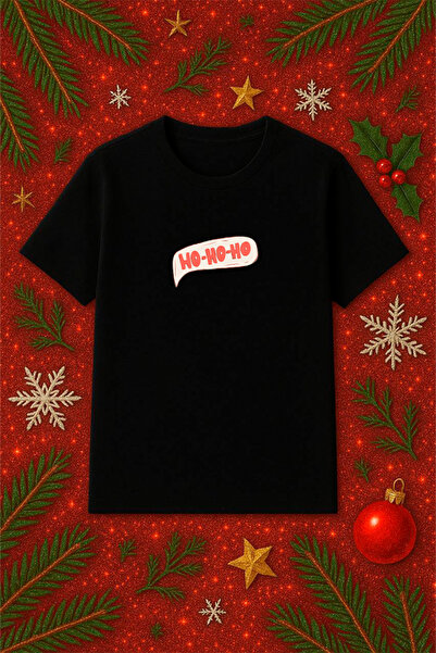 SVART WEAR Μπλουζάκι με θέμα την Πρωτοχρονιά oversized Χριστουγεννιάτικο μπλο...