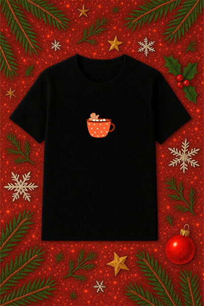 SVART WEAR Μπλουζάκι με θέμα την Πρωτοχρονιά oversized Χριστουγεννιάτικο μπλο...