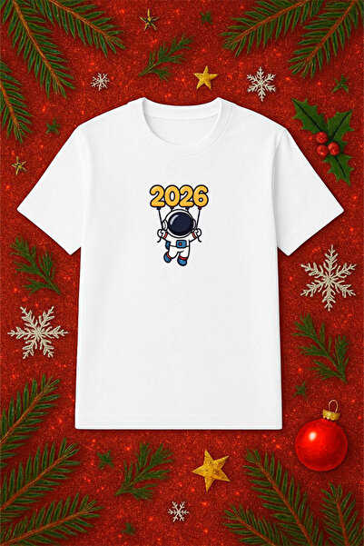 SVART WEAR Tricou tematic de Anul Nou supradimensionat tricou Crăciun Crăciun