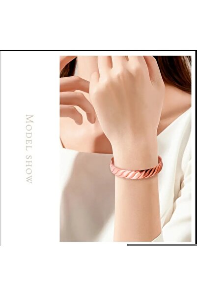 ORGANICYOU Putian 1Pc Vintage Boho Style Copper Bracelet for Women, Pure Copp...