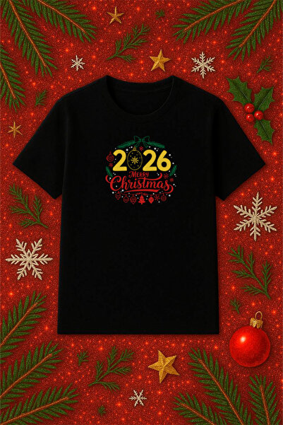 SVART WEAR Tricou tematic de Anul Nou supradimensionat tricou Crăciun Crăciun