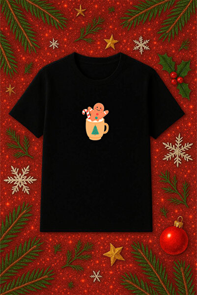 SVART WEAR Μπλουζάκι με θέμα την Πρωτοχρονιά oversized Χριστουγεννιάτικο μπλο...