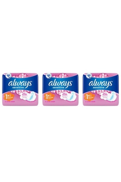 Always Set of 3 sanitary pads, 10 pcs, Sensitive