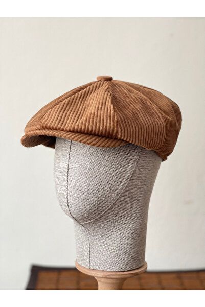 Rupen Kraft Winter Velvet English Cap Peaky Blinders Model Men's Cap Draped Velvet Cap