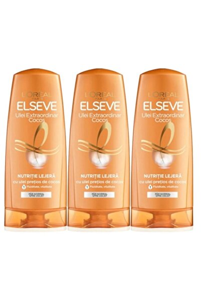 L'Oreal Paris Set 3 x L'Oréal Elseve Balsam 200ml Extraordinary Coconut