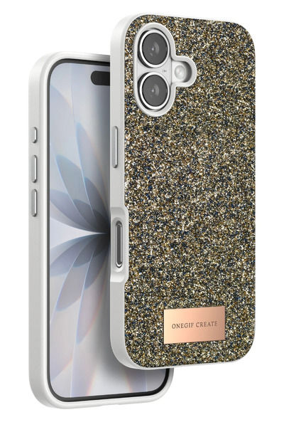 NANOSPACE Onegif Compatible with Apple iPhone 17 Case Bright Glitter Cover Case