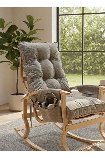 Er-ge Ticaret PADİŞAH AHŞAP SALLANAN SANDALYE, TV KOLTUĞU, EMZİRME KOLTUĞU, DİNLENME KOLTUĞU, BABA KOLTUĞU