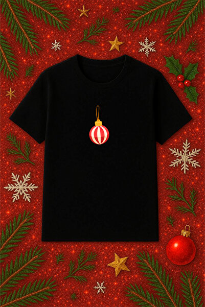 SVART WEAR Μπλουζάκι με θέμα την Πρωτοχρονιά oversized Χριστουγεννιάτικο μπλο...