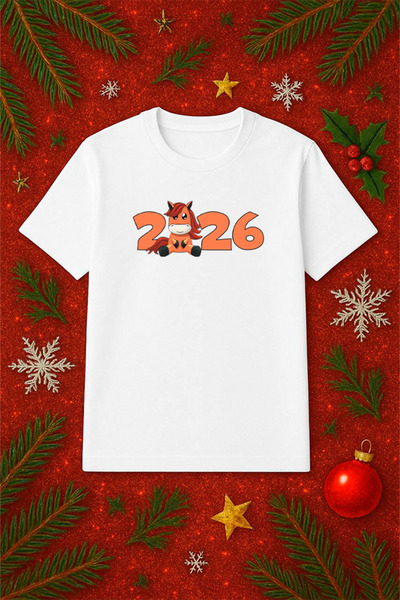 SVART WEAR Μπλουζάκι με θέμα την Πρωτοχρονιά oversized Χριστουγεννιάτικο μπλο...