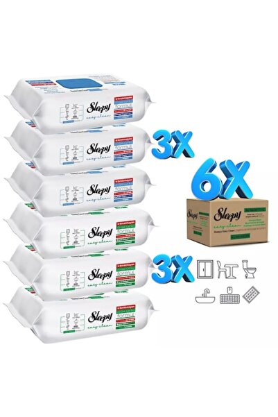Sleepy PACK - 6 x Easy Clean Multi-Surface Wet Wipes, 100 pcs