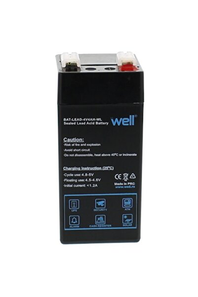 Well Lead acid battery 4V 4Ah -