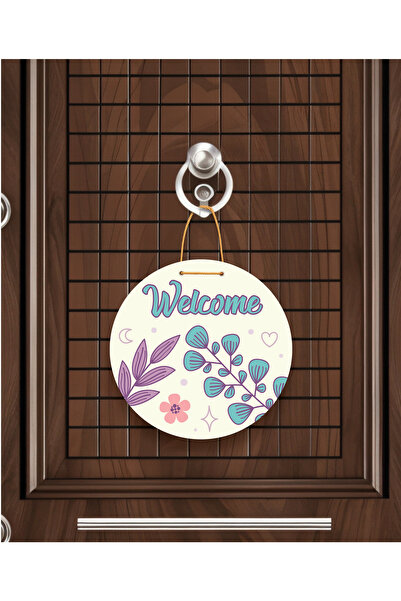 M&H Quality Ornament pentru ușă cu model de flori |   Accesoriu pentru ușă