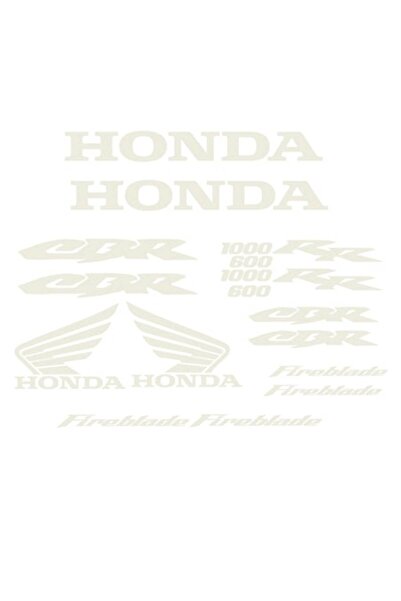 Oracal Set 18 stickere Honda CBR RR, alb