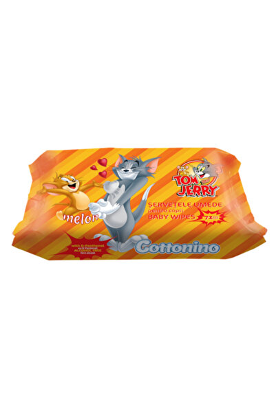 Cottonino Tom & Jerry Vlhčené ubrousky, Meloun, 72 ks