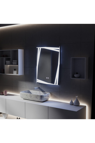 Alista Home Oglindă LED Touch Infinitum cu sistem anti-aburire 60 x 80 cm