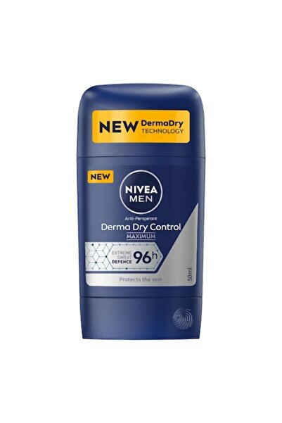 NIVEA Stick antiperspirant Derma Dry Control pentru bărbați, 50 ml