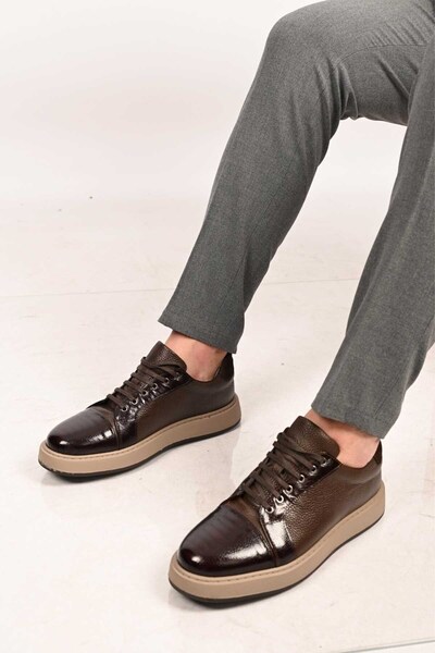 Bestello Lace-Up Eva Sole Genuine Leather Sneaker 172-64340 Men's Shoes